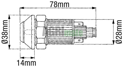 Technical drawing for PARKING LIGHT SWITCH
