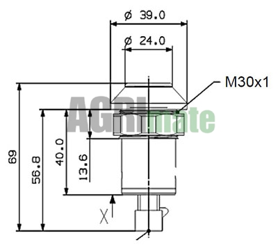 Technical drawing for HYDRAULIC LINKAGE SWITCH
