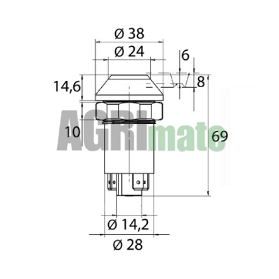 Technical drawing for BEACON SWITCH