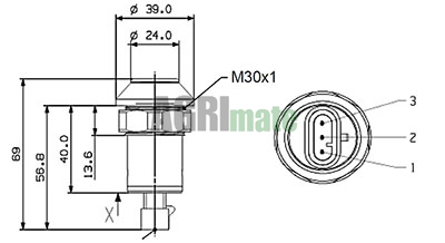 Technical drawing for REAR PTO SWITCH
PTO