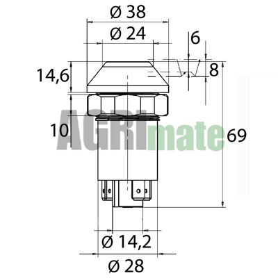 Technical drawing for SPEED SHIFT SWITCH