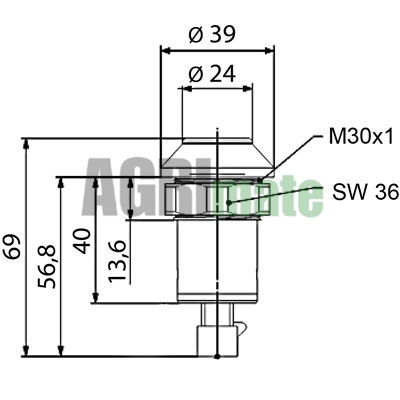 Technical drawing for HYDRAULIC LINKAGE LIFT & LOWER SWITCH
