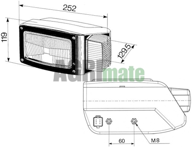 Technical drawing for HEADLAMP
LEFT