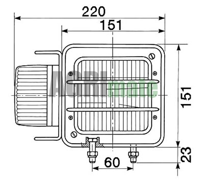 Technical drawing for HEADLIGHT
RIGHT
