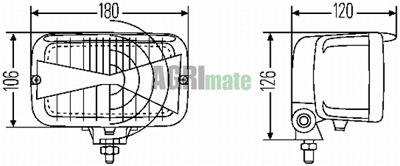 Technical drawing for HEADLIGHT