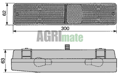 Technical drawing for REAR LIGHT