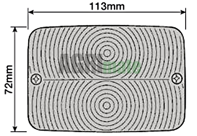 Technical drawing for GLASS REAR LIGHT