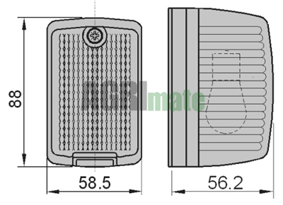 Technical drawing for INDICATOR LIGHT
RH