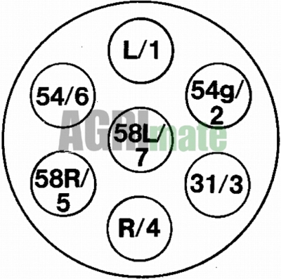 Technical drawing for ALUMINIUM SOCKET
7 PINS