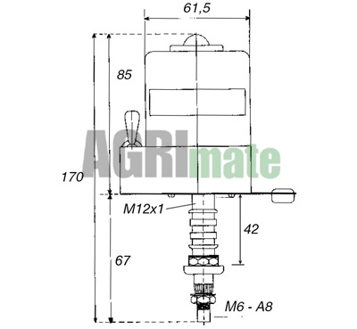 Technical drawing for WIPER MOTOR
12 V – 105 °