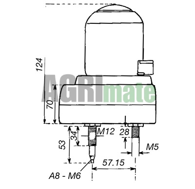 Technical drawing for WIPER MOTOR
12 V – 135 °