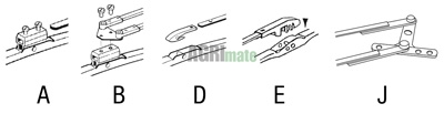 Technical drawing for WIPER BLADE
550MM