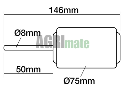 Technical drawing for BLOWER MOTOR