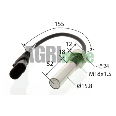 Technical drawing for SPEED SENSOR