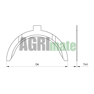 Technical drawing for THRUST WASHERS
STD