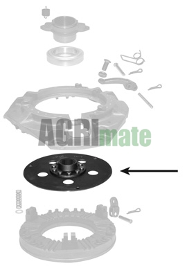 Technical drawing for FIXED PTO DISC – CAPTIVE
Ø 250 – 1.5/8” – Z25