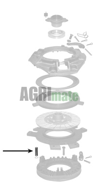Technical drawing for CLUTCH SPRING