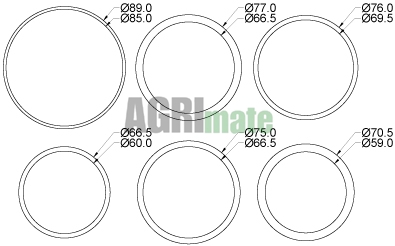 Technical drawing for REPAIR KIT HYDRAULIC BEARING