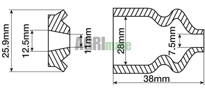 Technical drawing for REPAIR KIT
CLUTCH CYLINDER – LHM