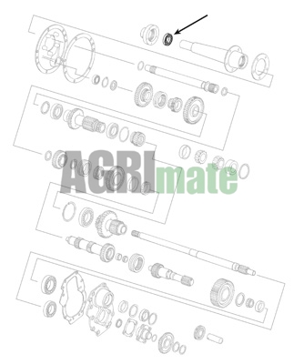 Technical drawing for FLYWHEEL BEARING
36.5 x 68 x 15 mm