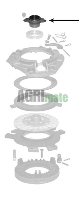 Technical drawing for RELEASE BEARING CARRIER