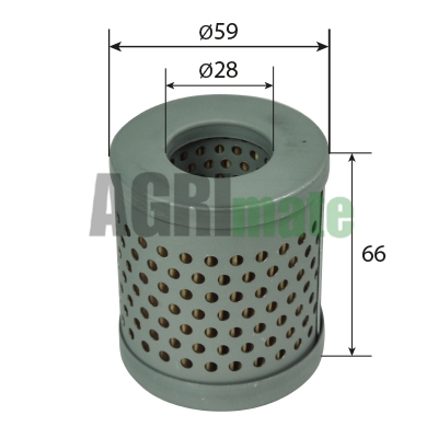 Technical drawing for HYDRAULIC FILTER ELEMENT