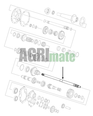 Technical drawing for PTO DRIVE SHAFT
Z=15
