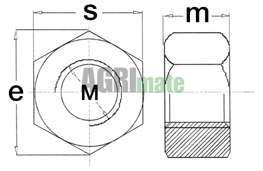 Technical drawing for NUT
M14 – DIN934 – 8.8
