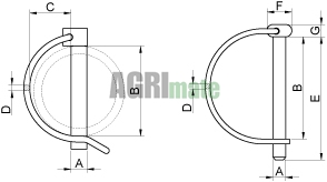 Technical drawing for LINCH PIN
Ø 12 mm – (1 PC)