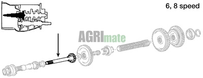 Technical drawing for MAIN INPUT SHAFT
Ø 28.39 MM – L 350 MM – Z=24