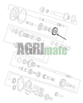 Technical drawing for 1ST GEAR