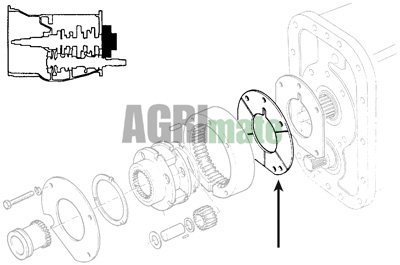 Technical drawing for FRONT COVER PLATE