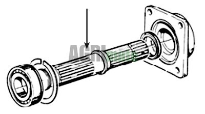 Technical drawing for PTO SHAFT
1” 3/8 – Z=6 – L 299 mm