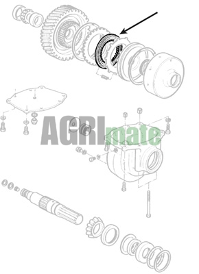 Technical drawing for FRICTION DISC
Ø 87.5 X 128 X 2.45 MM – Z=57