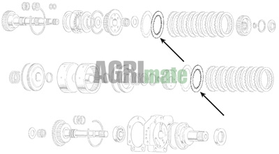 Technical drawing for FRICTION DISC
Ø 133 MM – Z=45
