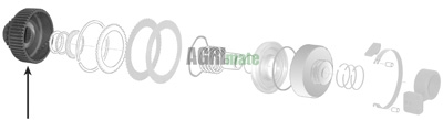 Technical drawing for PTO CLUTCH HUB