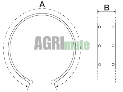Technical drawing for BRAKE BAND
760 x 51 mm