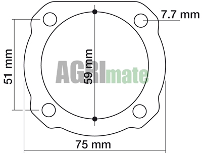 Technical drawing for SEAL
L 75 X 75 MM