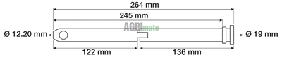 Technical drawing for UNIVERSAL PIN
Ø 19 mm – L 245 mm