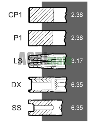 Technical drawing for PISTON RING SET
Ø 88.92 MM – STD