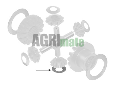 Technical drawing for THRUST WASHER