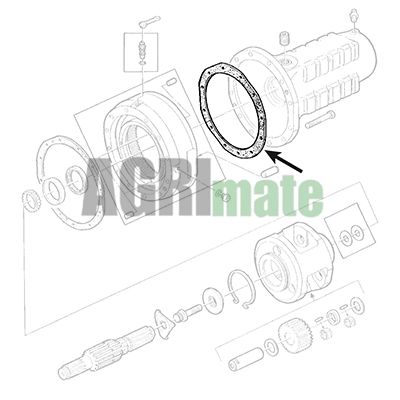 Technical drawing for SUMP GASKET