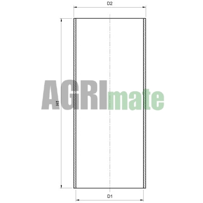 Technical drawing for SEMI-FINISHED CYLINDER LINER
Ø 95 X 99.1 MM – L 187 MM