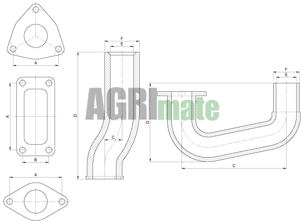 Technical drawing for FLEXIBLE HOSE