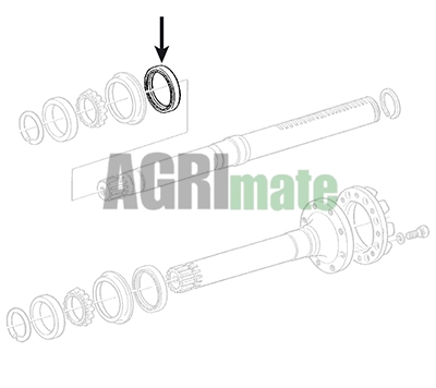 Technical drawing for OIL SEAL
Ø 136.88 X 94 X 9.53 MM