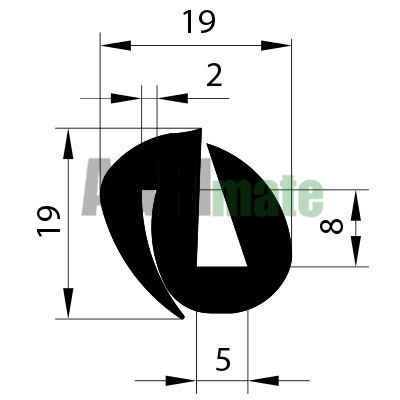Technical drawing for GLASS SEAL
PER 25 M