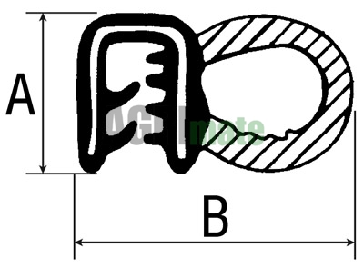 Technical drawing for GLASS SEAL