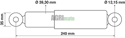 Technical drawing for CAB SHOCK ABSORBER