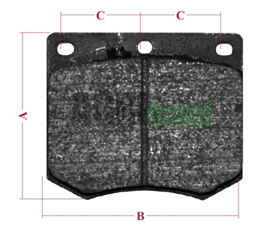 Technical drawing for DISC BRAKE PAD
FOR DISC 24 MM – 2 PCS