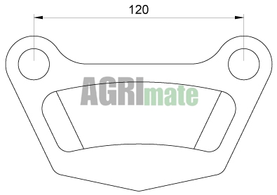 Technical drawing for DISC BRAKE PAD SET
4 PCS